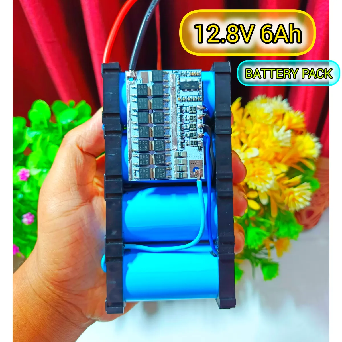 6A 12.8V LiFePO4 Battery Pack