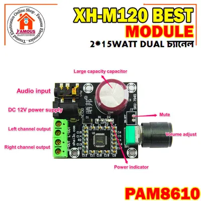 XH-M120 PAM8610 Best Q Amplifier Board_img_1