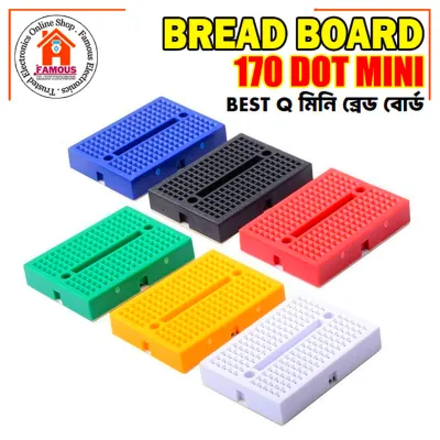 1PCS Mini Breadboard Solderless SYB-170 PCB Circuit Board Test Board White Black Red Yellow Blue Green DIY Kit_img_0