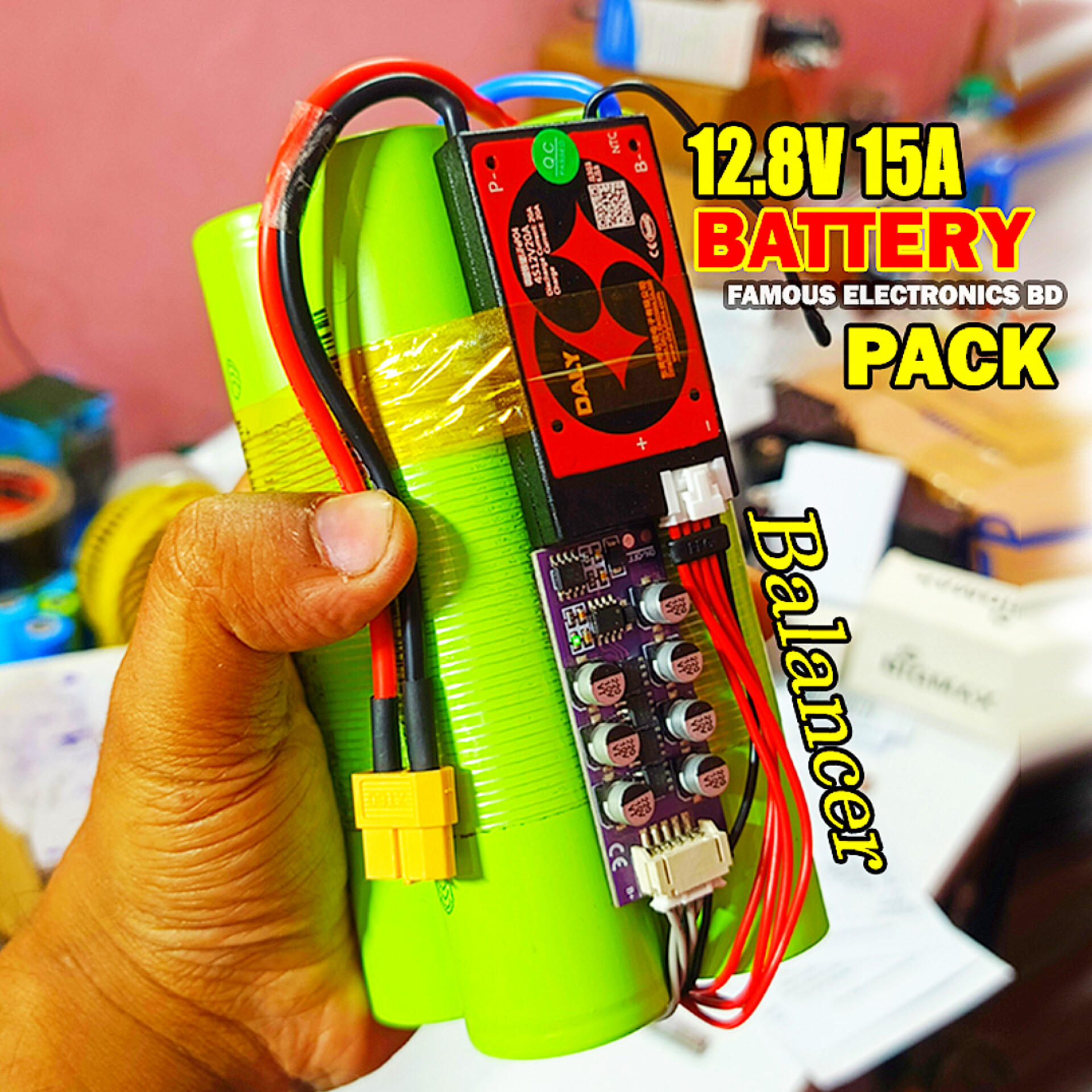 12.8V 15A LiFePO4 Battery Pack_img_0