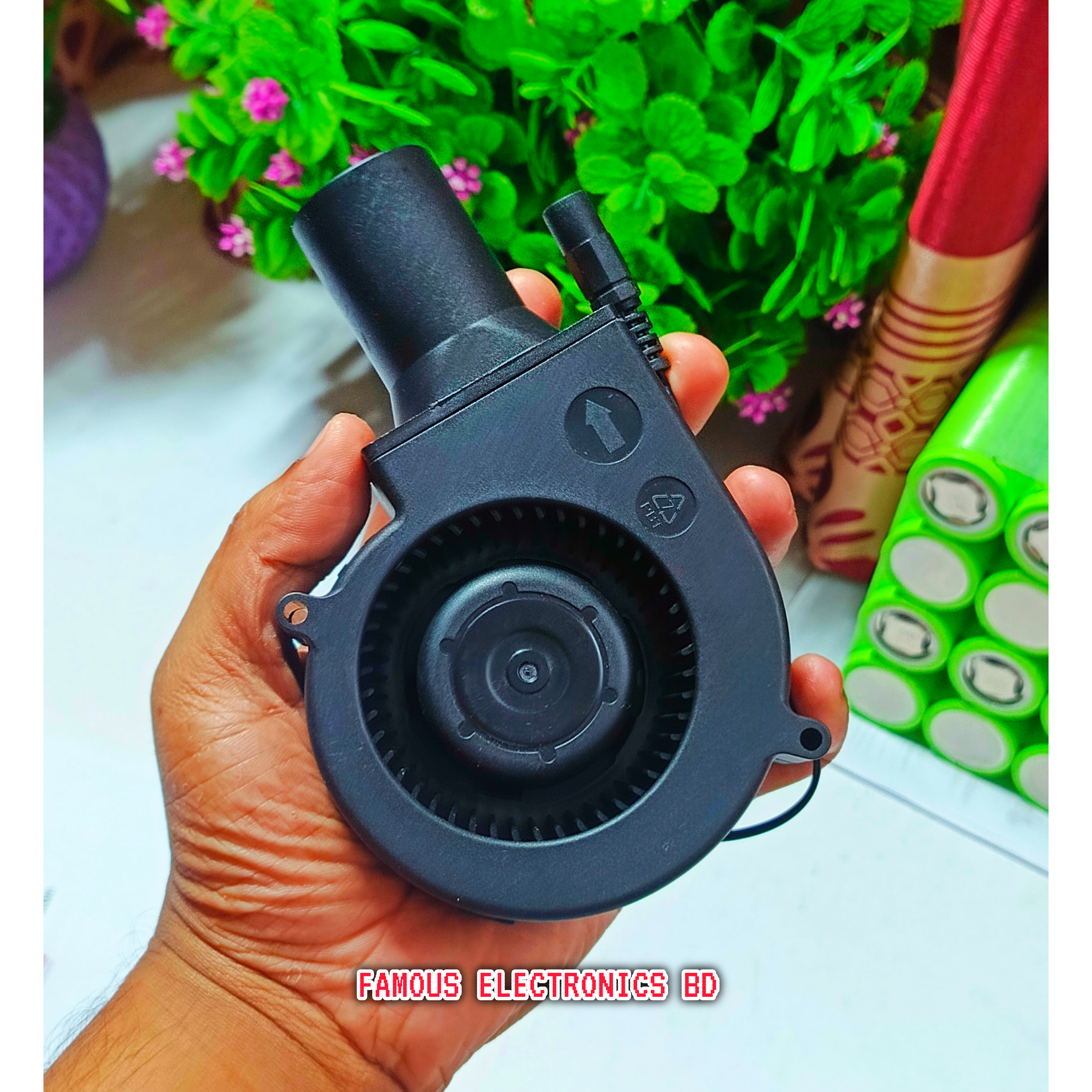 Adjustable Speed Large Air Volume Blower with Power Controller 110V -220V Turbo Blower Fan DC 12V For Waste Oil Stove Firewood_img_3