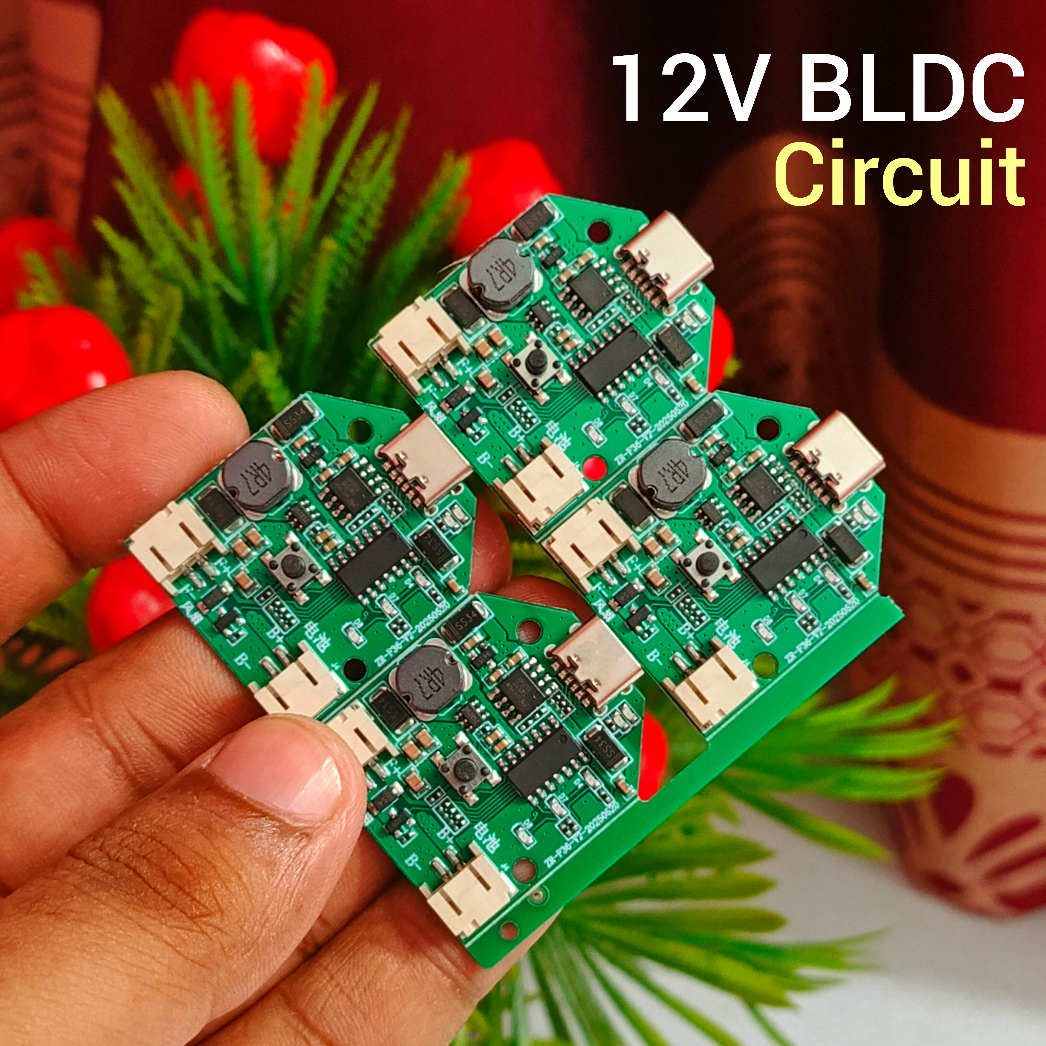12V Brushless Fan Driver Circuit 3.7V to 12V 4 Gear | BLDC Fan Circuit_img_1