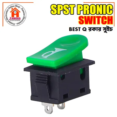 Pronic SPST On/Off Heavy Duty Locked White Marine Rocker Switches 10A/120V 5A/250V Power Switches_img_0