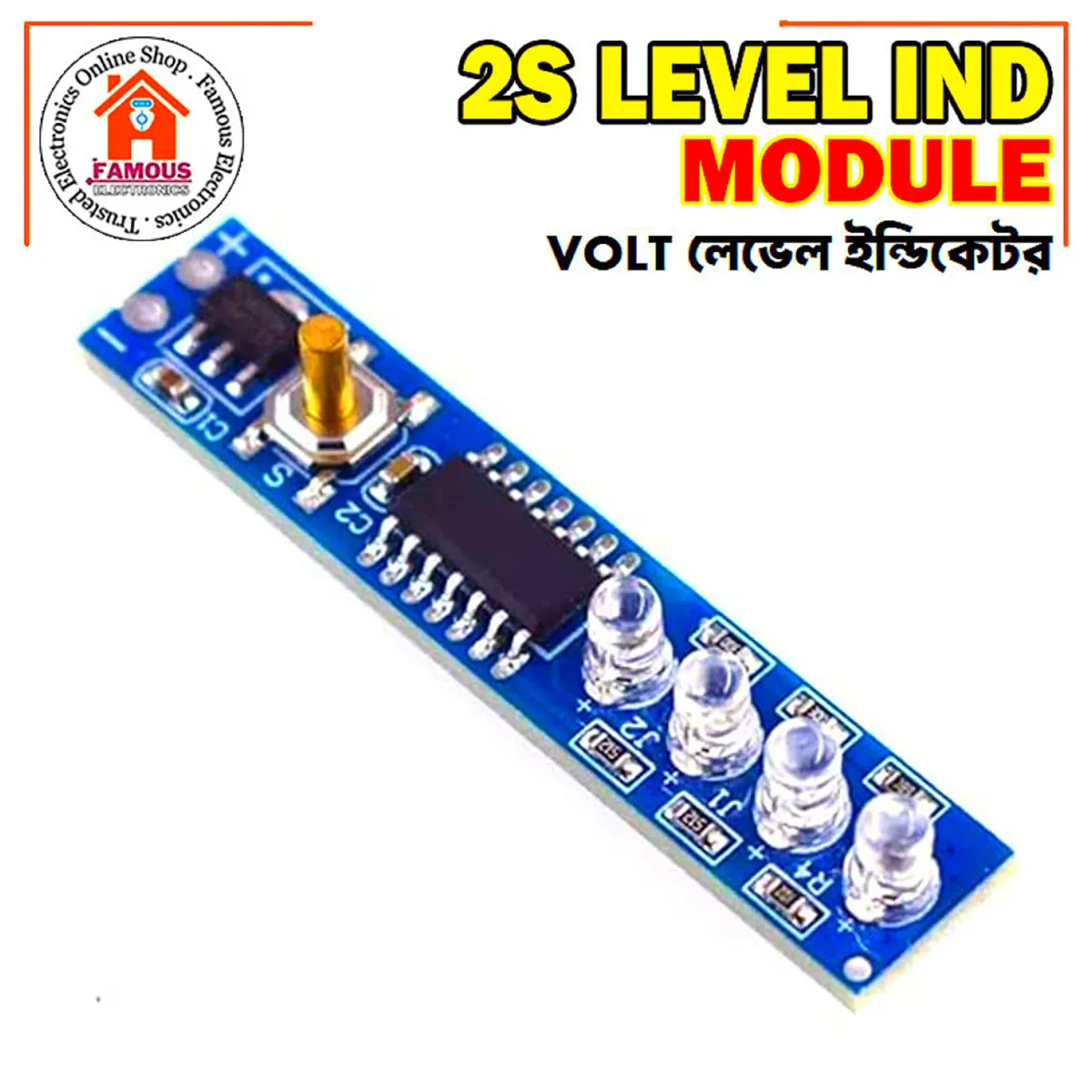 2S Li-Ion Battery Level Indicator