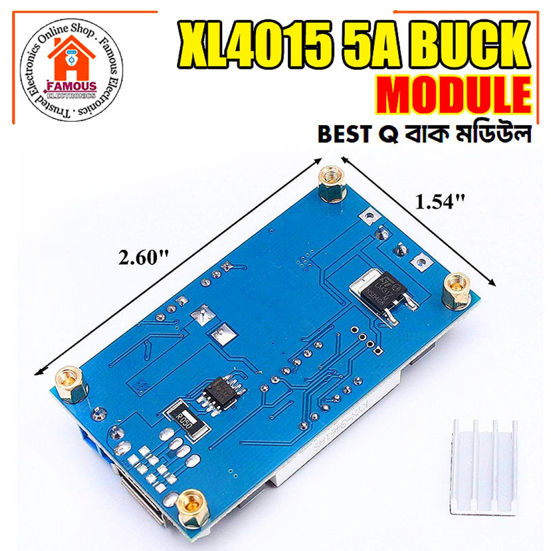HW-514 (XL4015) 75W 5A DC-DC USB Buck Module_img_2