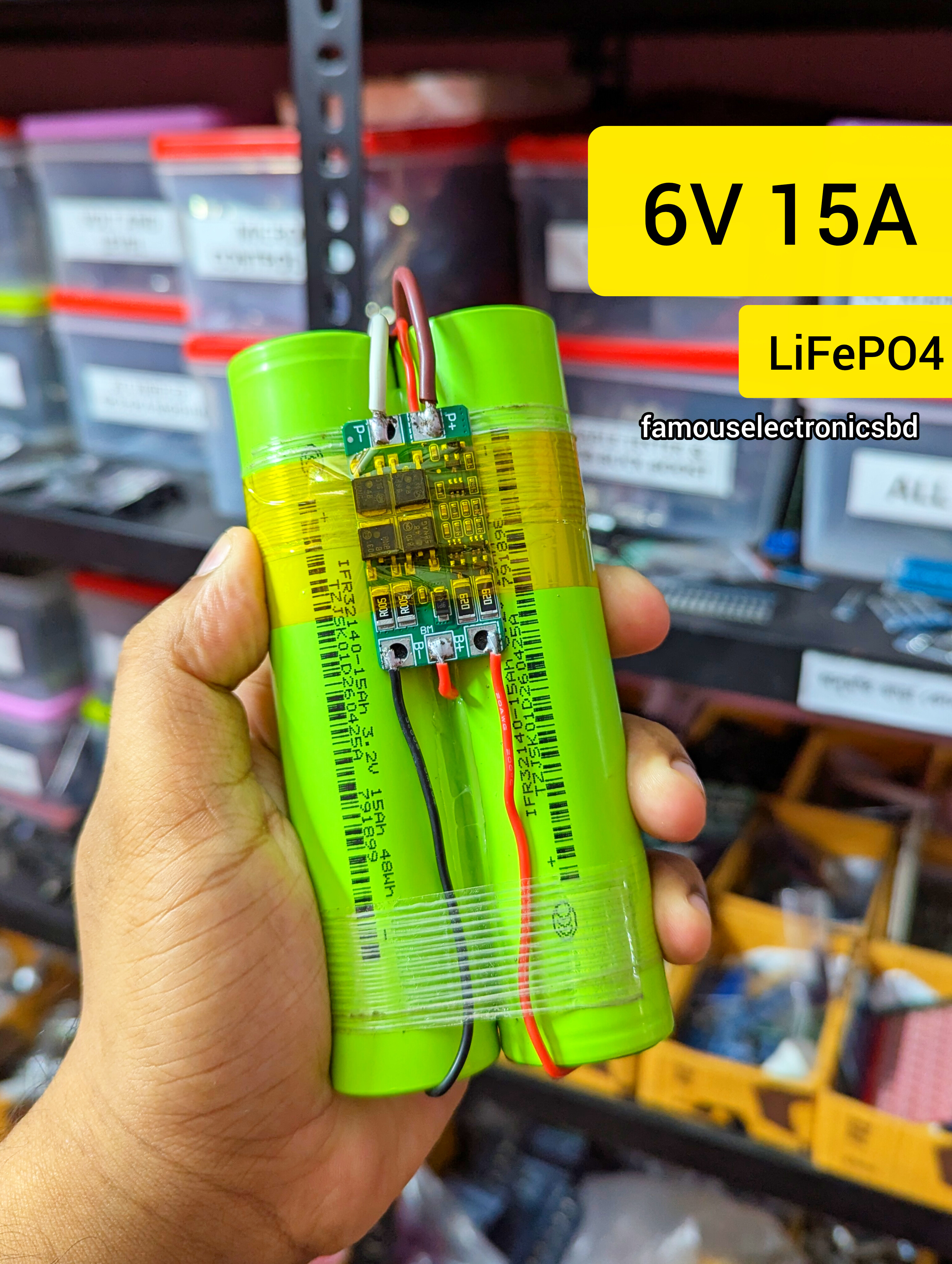 6V 15A LiFePO4 Battery Pack_img_1