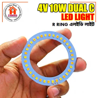 4V 10W Dual White Warm Ring LED Light_img_0