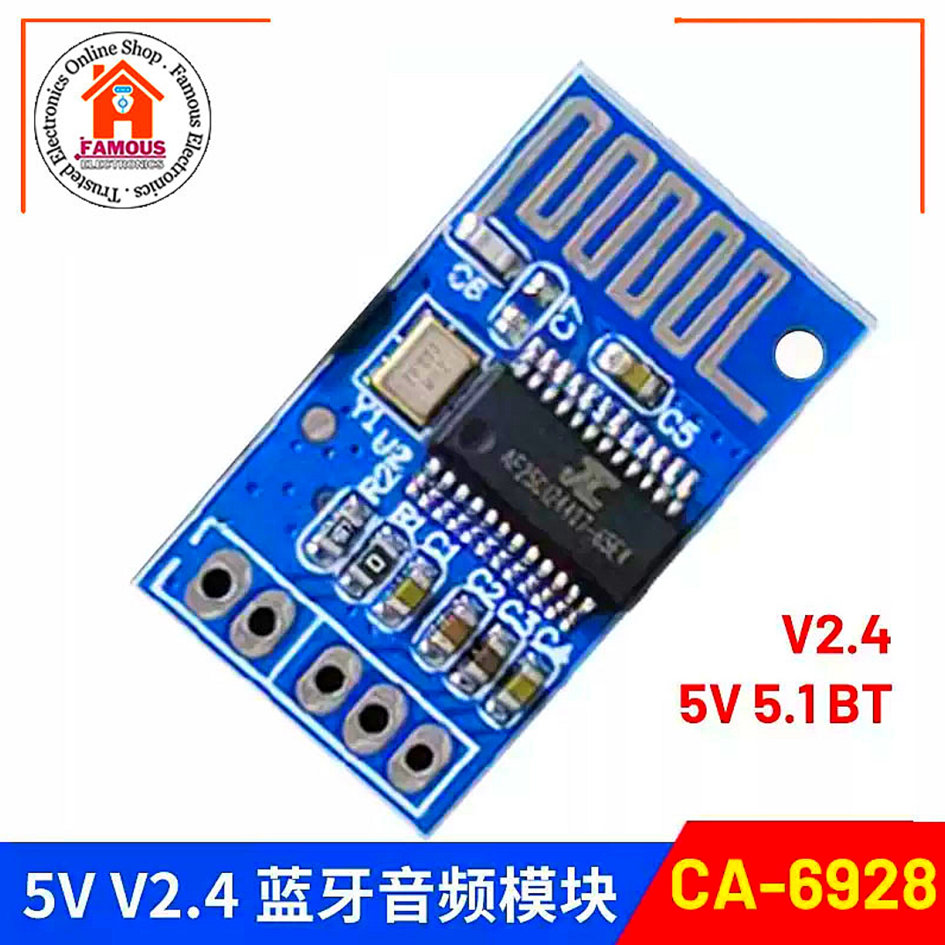 CA6928 V2.4 Bluetooth 5.0 Audio Receiver Module_img_2