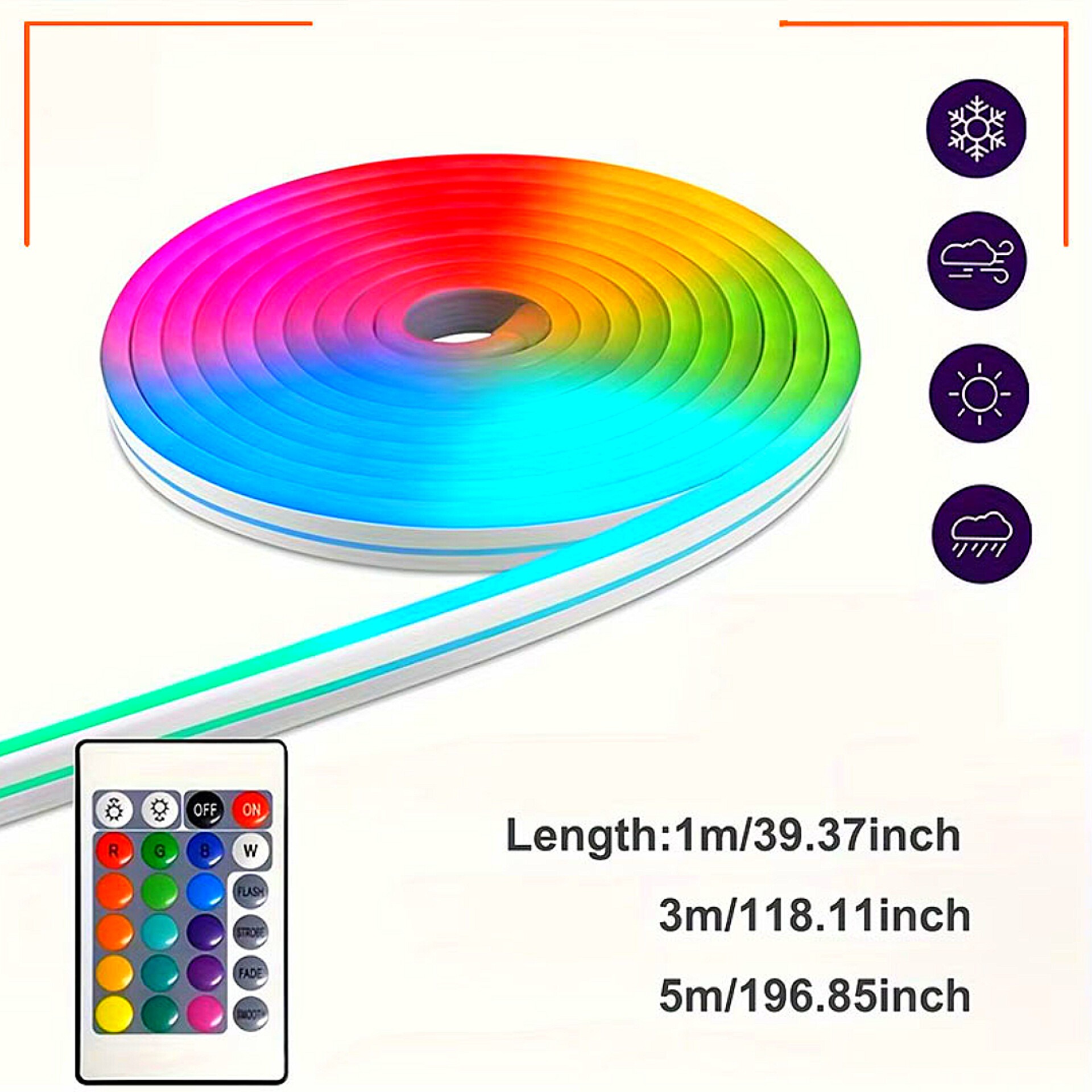 5M LED Smart Neon Strip Light (5V USB Powered)_img_2
