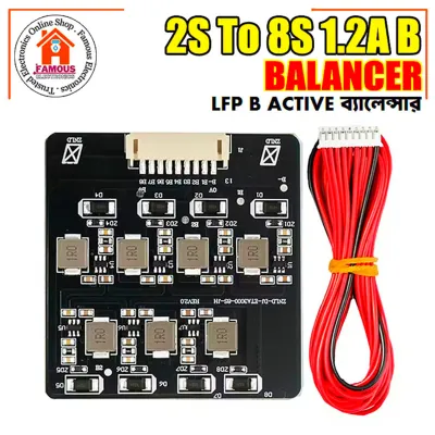2S To 8S 1.2A Active Balancer Board LiFePO4 LTO Lithium Battery Equalizer Module_img_0