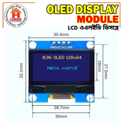0.96 Inch OLED Display Module I2C IIC 128×64_img_3
