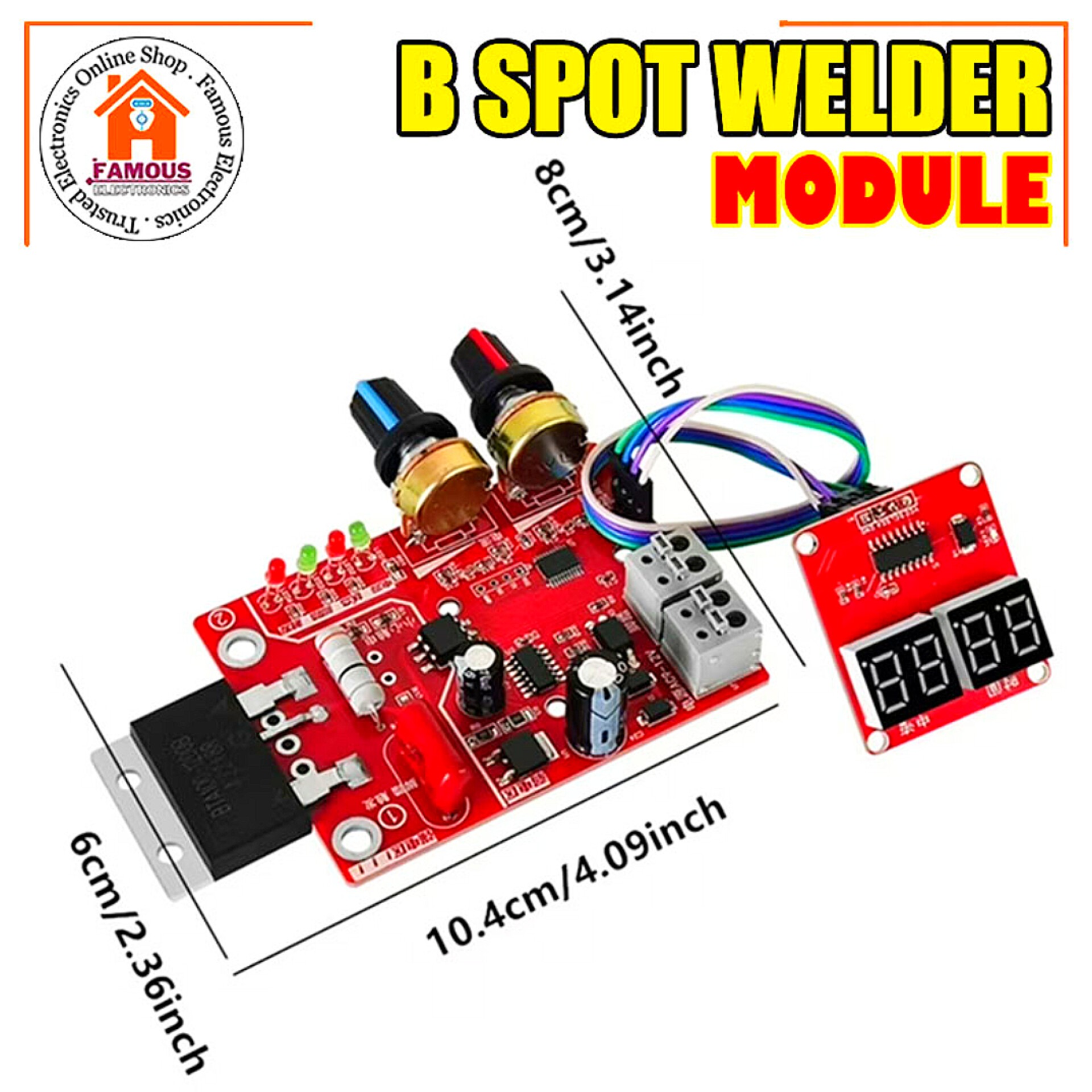 NY-D01 40A 100A Spot Welder Control Module Digital Display Spot Welding Time And Current Controller Panel Timing Digital Display_img_3
