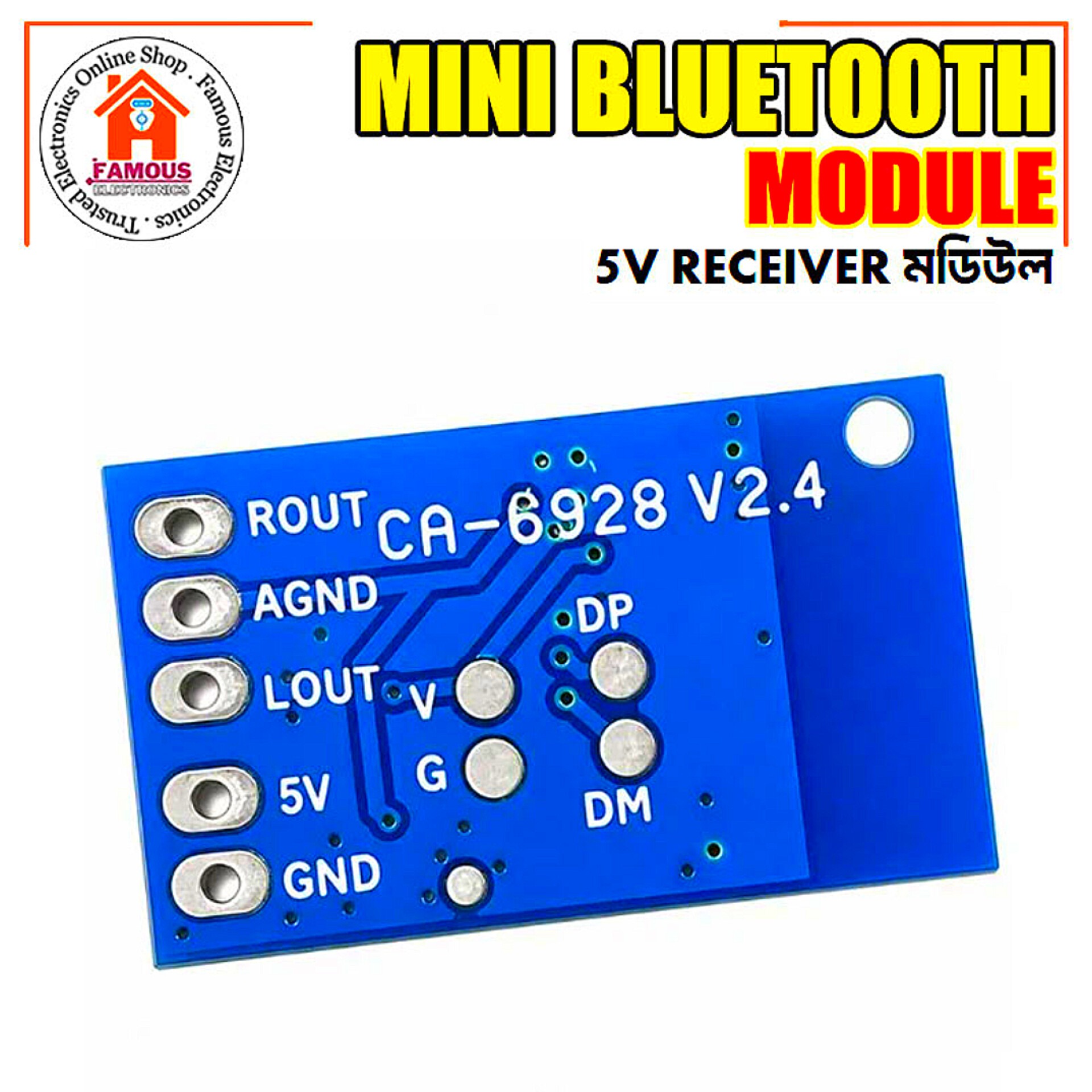 CA6928 V2.4 Bluetooth 5.0 Audio Receiver Module_img_3