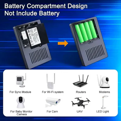 Portable Mini UPS Backup Power Supply 5V 9V 12V for WiFi Router CCTV Camera (Battery Not Included)_img_6
