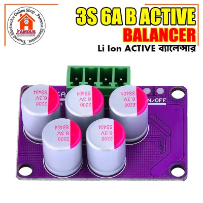 3S 6A Active Equalizer 3S Active Battery Balancing Board Lithium Iron Phosphate Lithium Titanate_img_1