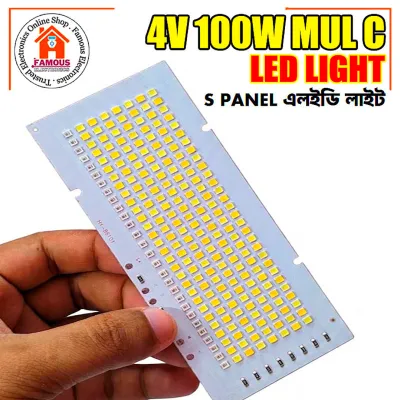 4V 100W Warm White Led Light With Red Blue Emergency Signal Light_img_0