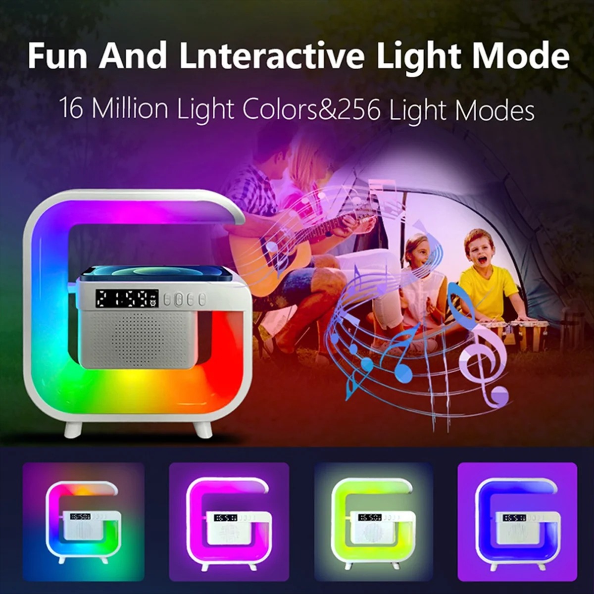 CASIFY G3 Mini Smart Light RGB Wireless Charging Speaker_img_1