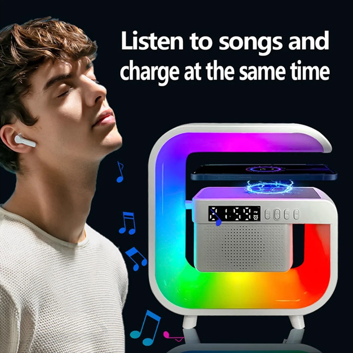 CASIFY G3 Mini Smart Light RGB Wireless Charging Speaker_img_2