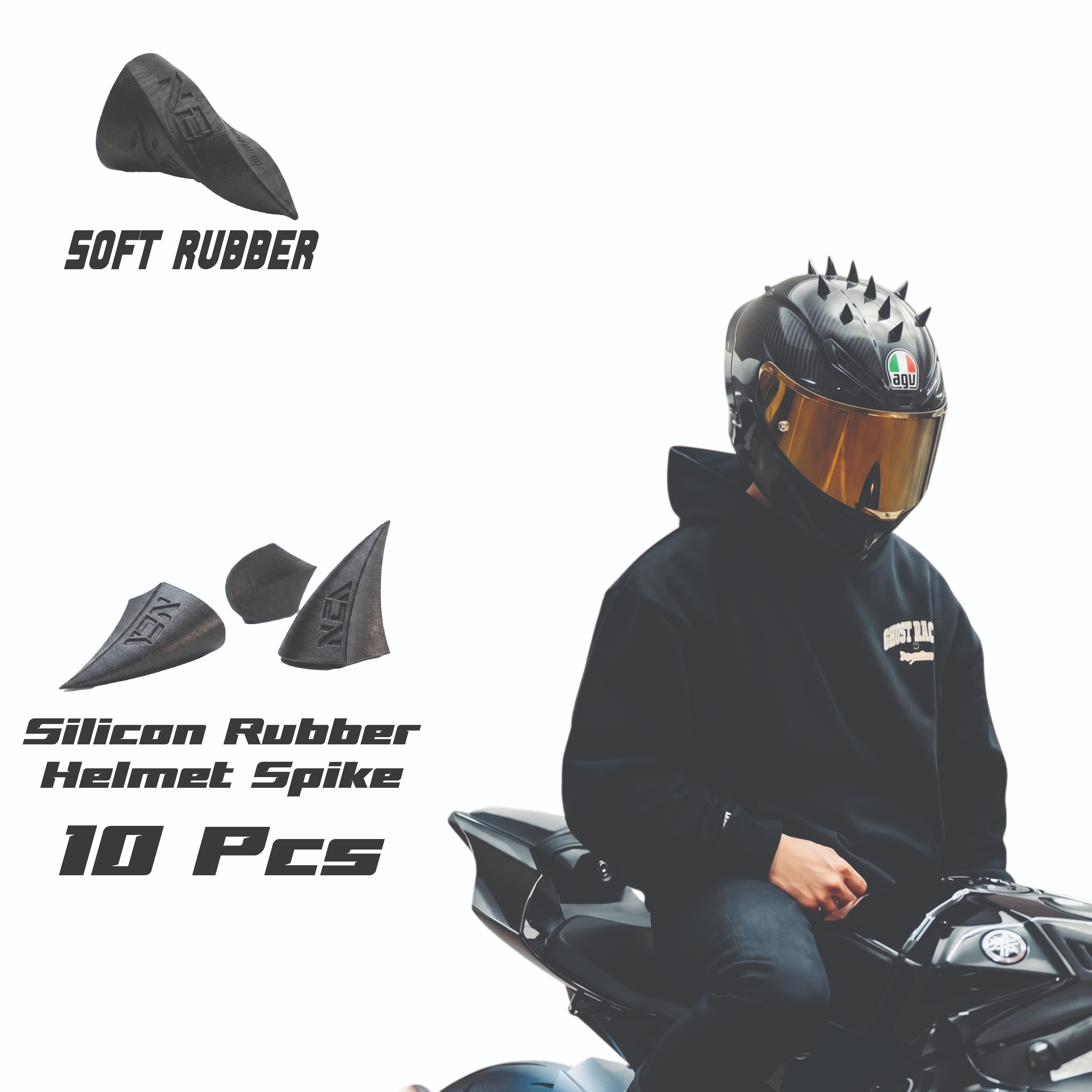 10 Pcs Helmet Spike V2