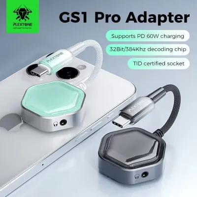 Plextone GS1 Pro 2in1 60w Gaming Type-C To Type-C And 3.5mm Converter_img_1
