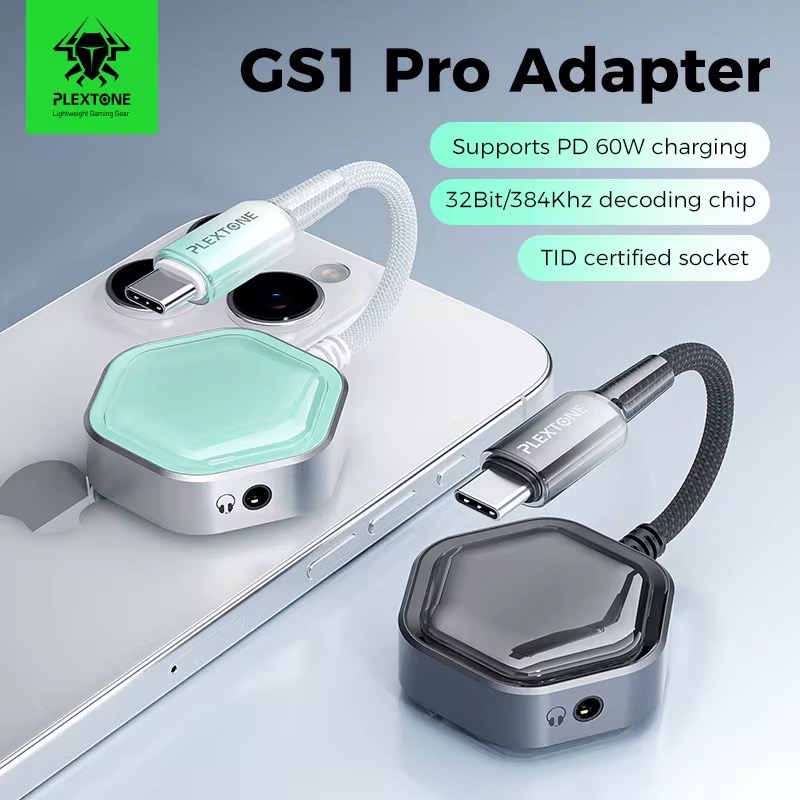 Plextone GS1 Pro 2in1 60w Gaming Type-C To Type-C And 3.5mm Converter_img_1