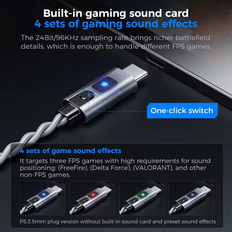 Plextone G18 Armor Type-C Gaming Earphones_img_4