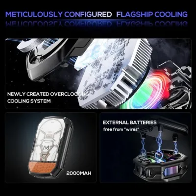 Memo CX14 10w Rechargeable and Wired Mobile Phone Cooler Fan_img_4