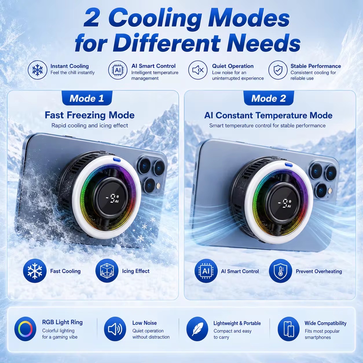 Memo CX17 Ai 13w Mobile Phone Cooler Fan_img_2