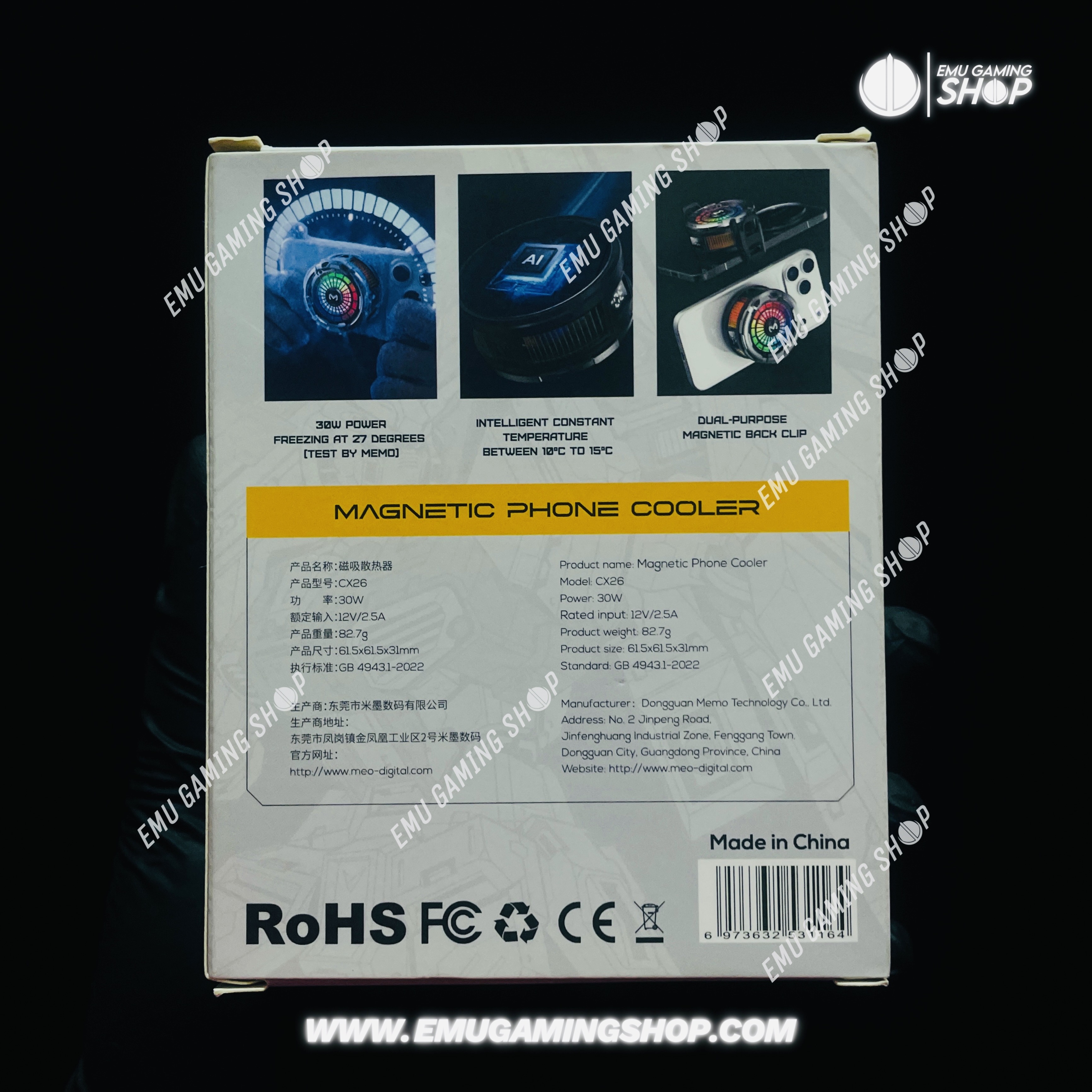 Memo CX26 Ai 30w Mobile Phone Cooler Fan_img_15
