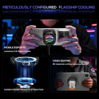 Memo CX14 10w Rechargeable and Wired Mobile Phone Cooler Fan_img_5