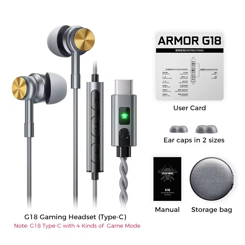 Plextone G18 Armor Type-C Gaming Earphones_img_8