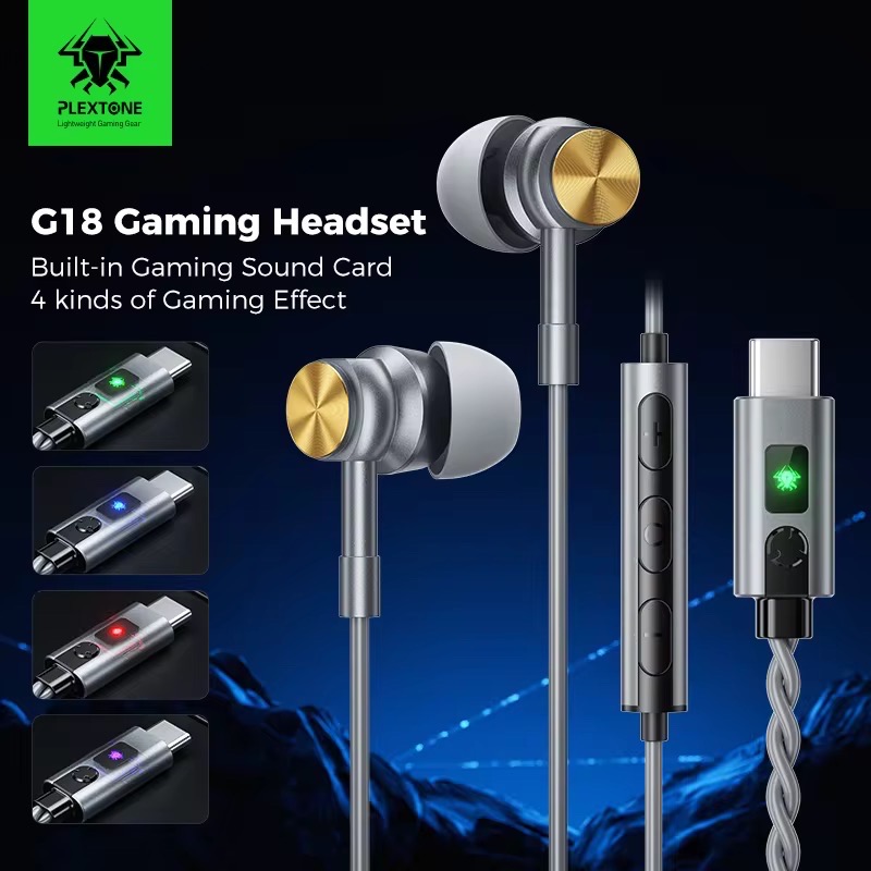 Plextone G18 Armor Type-C Gaming Earphones_img_2