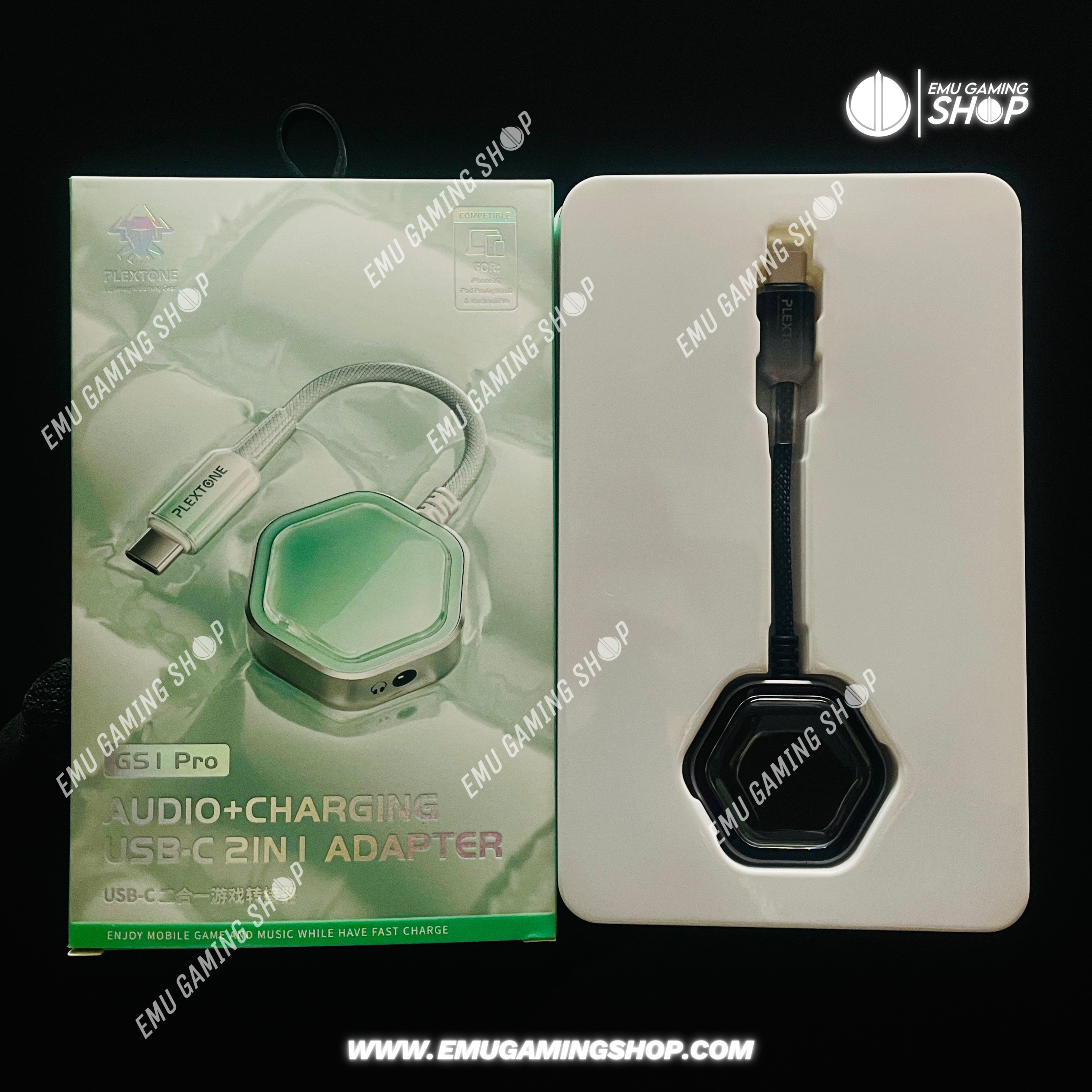 Plextone GS1 Pro 2in1 60w Gaming Type-C To Type-C And 3.5mm Converter_img_3