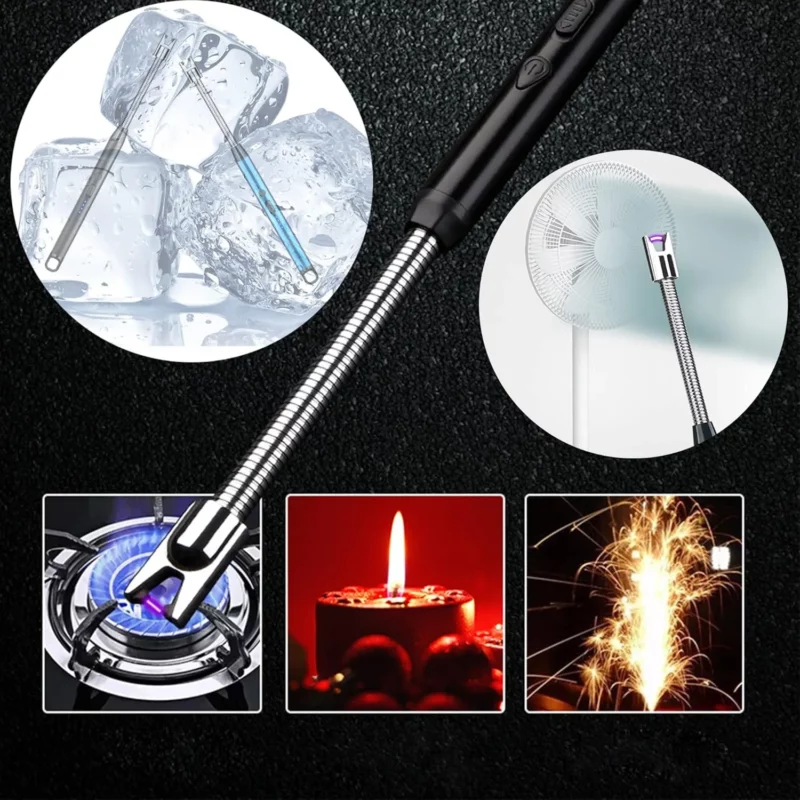Rechargeable Windproof Arc Lighter with Flexible Neck