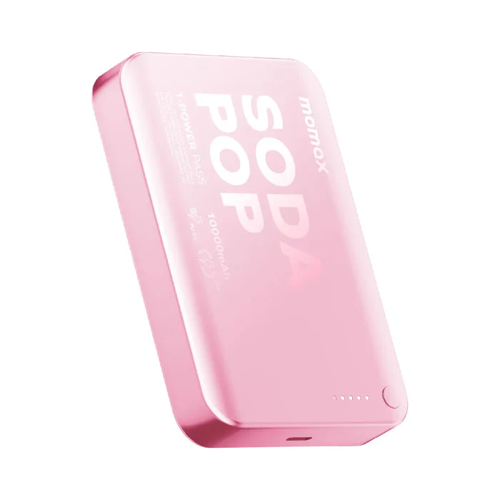 Momax 1- Power Pass Soda Pop Magnetic Wireless Power Bank 5000mah