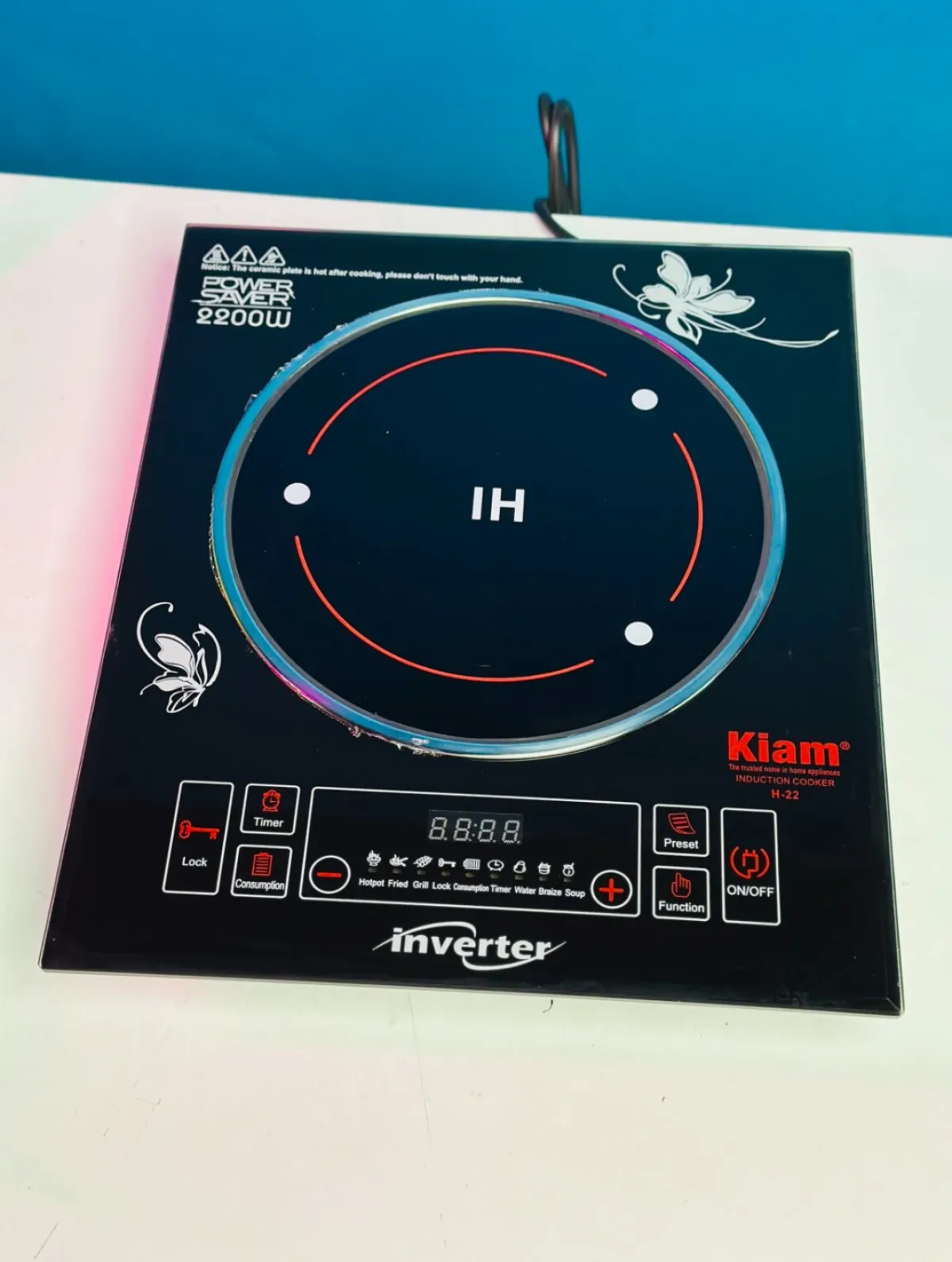 Kiam H-22 Induction Cooker – 2000W - Image 1