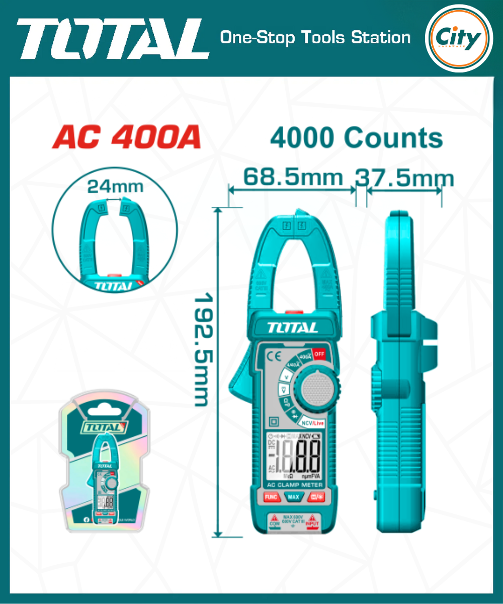 ৬০০ ভোল্ট ডিজিটাল মাল্টিমিটার TOTAL TMT5360011