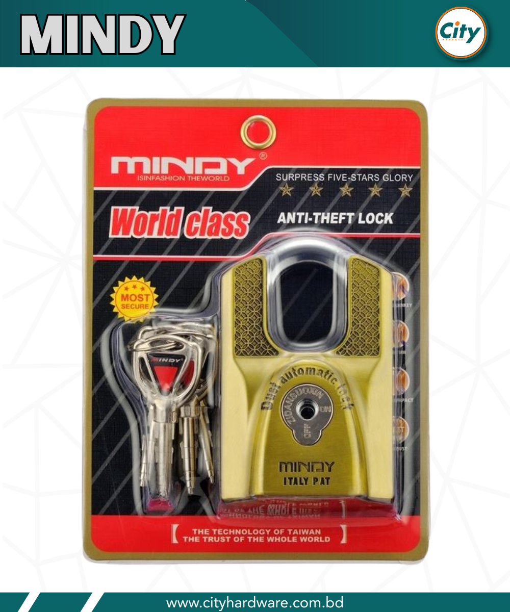 90mm ওয়ার্ল্ড ক্লাস অ্যান্টি থিফ প্যাডলক MINDY_img_3