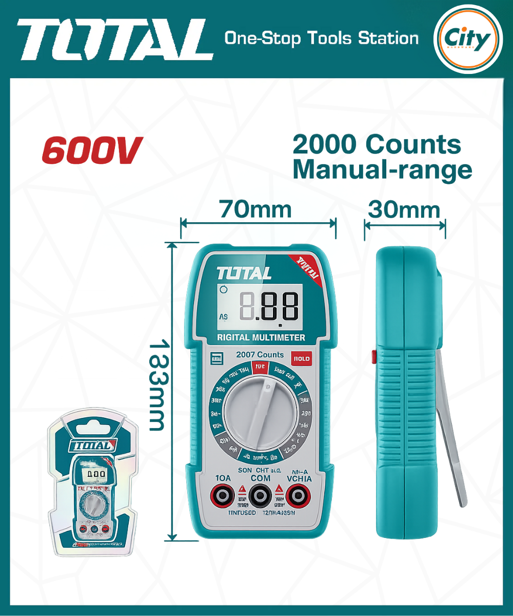 ৬০০ ভোল্ট ডিজিটাল মাল্টিমিটার TOTAL TMT5360011