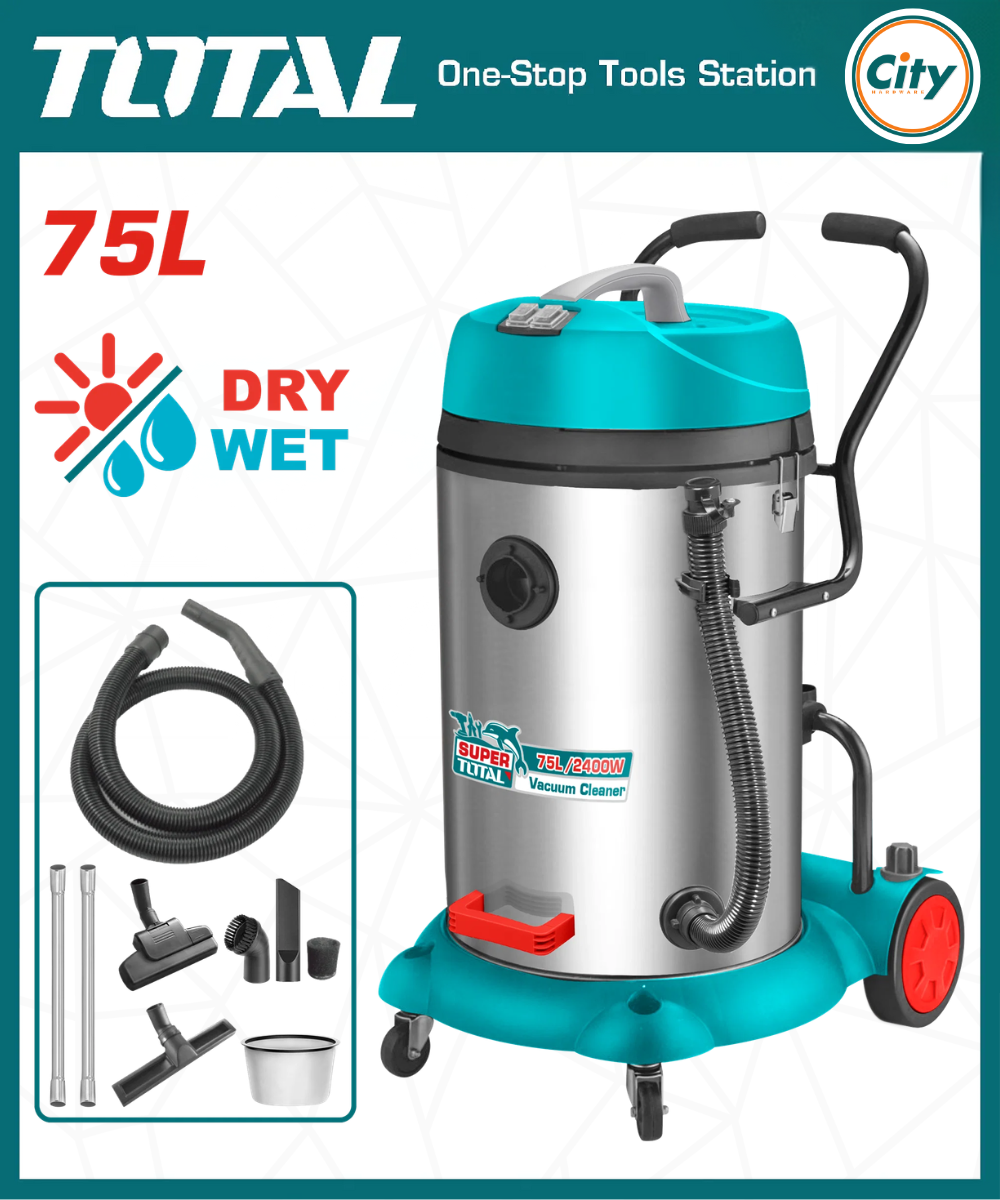 ১২০০ ওয়াট ৭৫ লিটার ভ্যাকুয়াম ক্লিনার TOTAL TVC24751