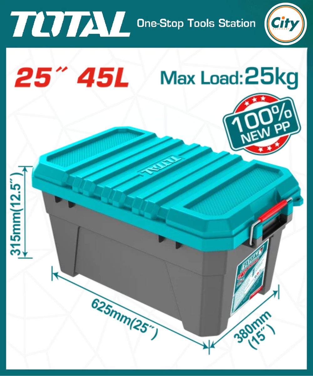 ২৫ ইঞ্চির প্লাস্টিক টুল বক্স TOTAL TPBX0252_img_0