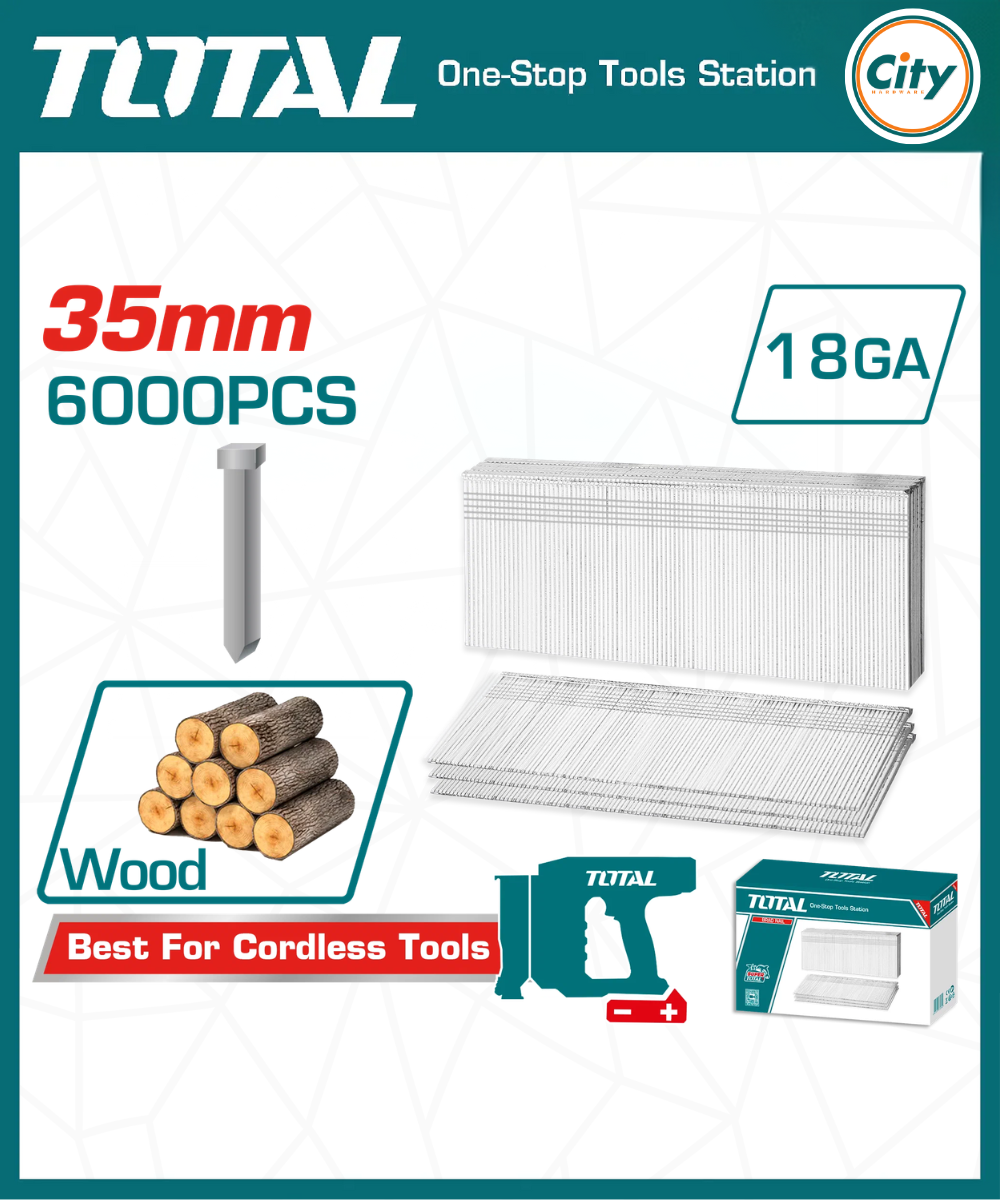 ৩৫ মিমি ব্র্যাড নেইল ৬০০০ পিস TOTAL TAC918356