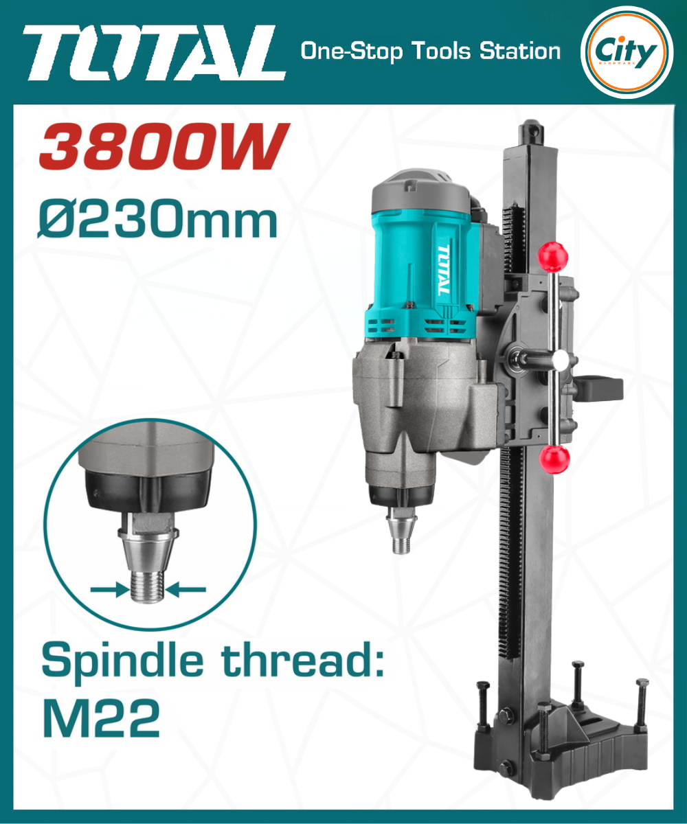 ৩৮০০ ওয়াট ডায়মন্ড ড্রিলিং কোর মেশিন TOTAL TDDM38001
