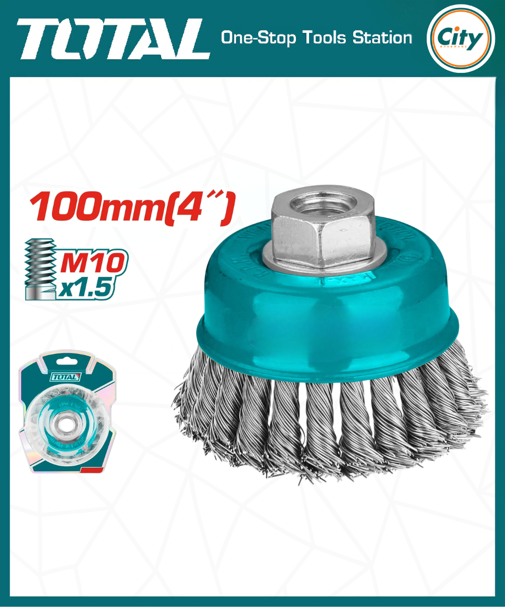 ৪ ইঞ্চি ওয়্যার কাপ ব্রাশ TOTAL TAC32042