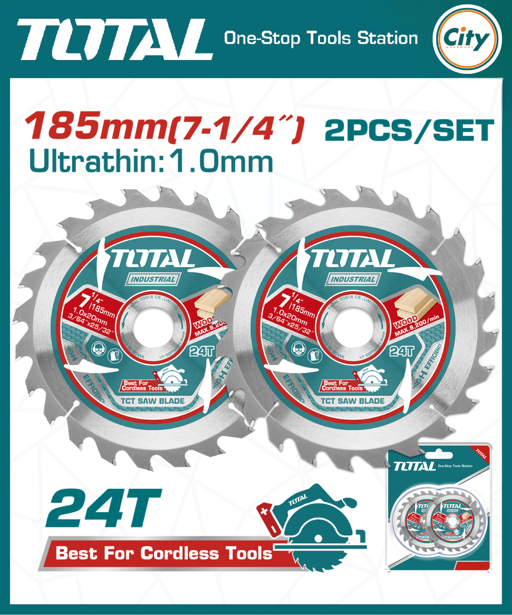 ১৮৫ মিমি আলট্রা থিন টিসিটি স ব্লেড সেট TOTAL TAC2331853