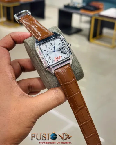 CARTIER Santos Lether Belt Watch_img_0