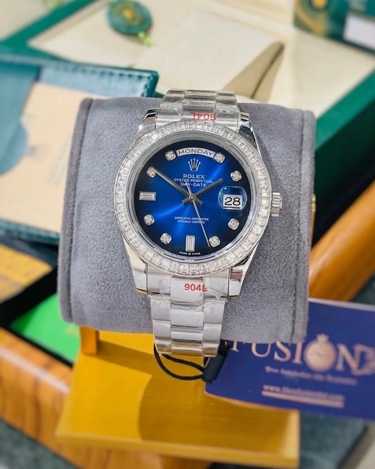 ROLEX Day-Date Watch (Stoned)
