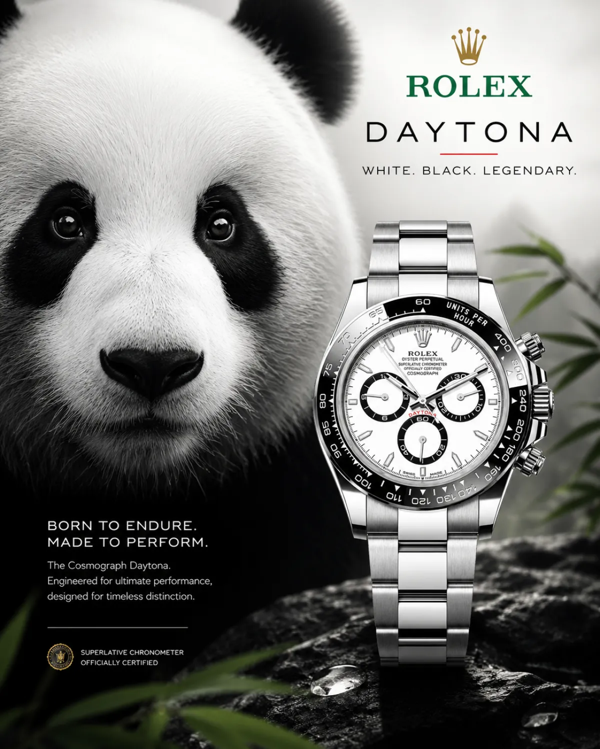 ROLEX Daytona Watch (Panda)