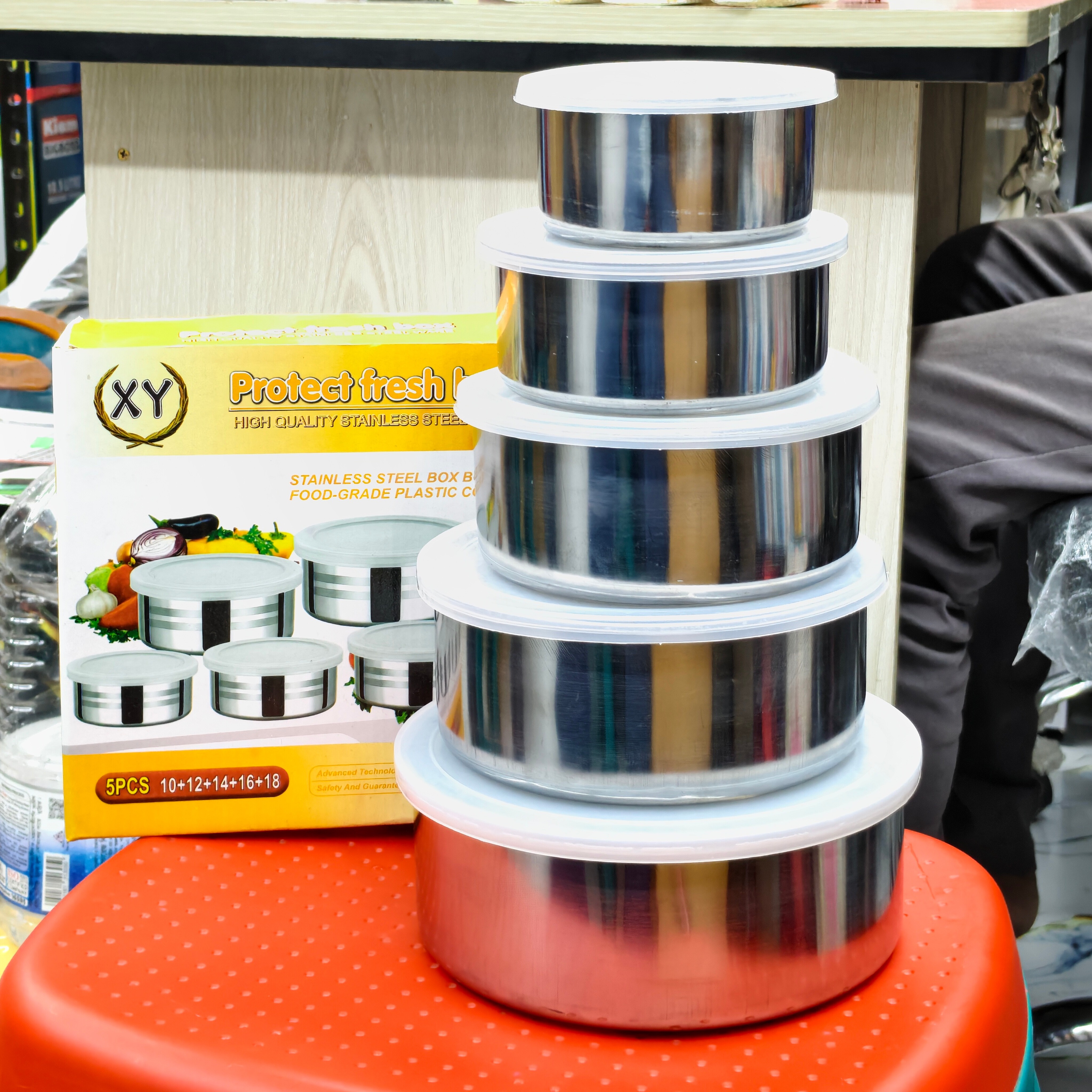 5 Pcs Stainless Steel Food Storage Container Set_img_2