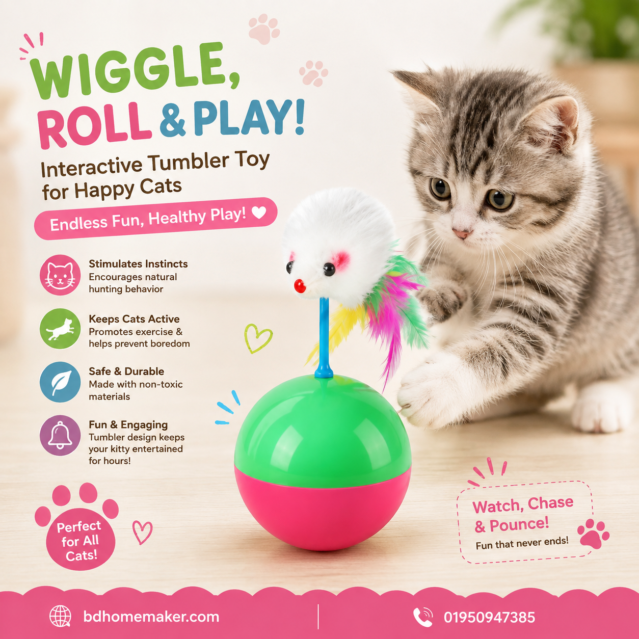 cat ball robot toy